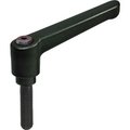 J.W. Winco J.W. Winco Nylon Plastic Adjustable Lever w/ Steel Components - M8 x 40mm Stud 8N40F34K